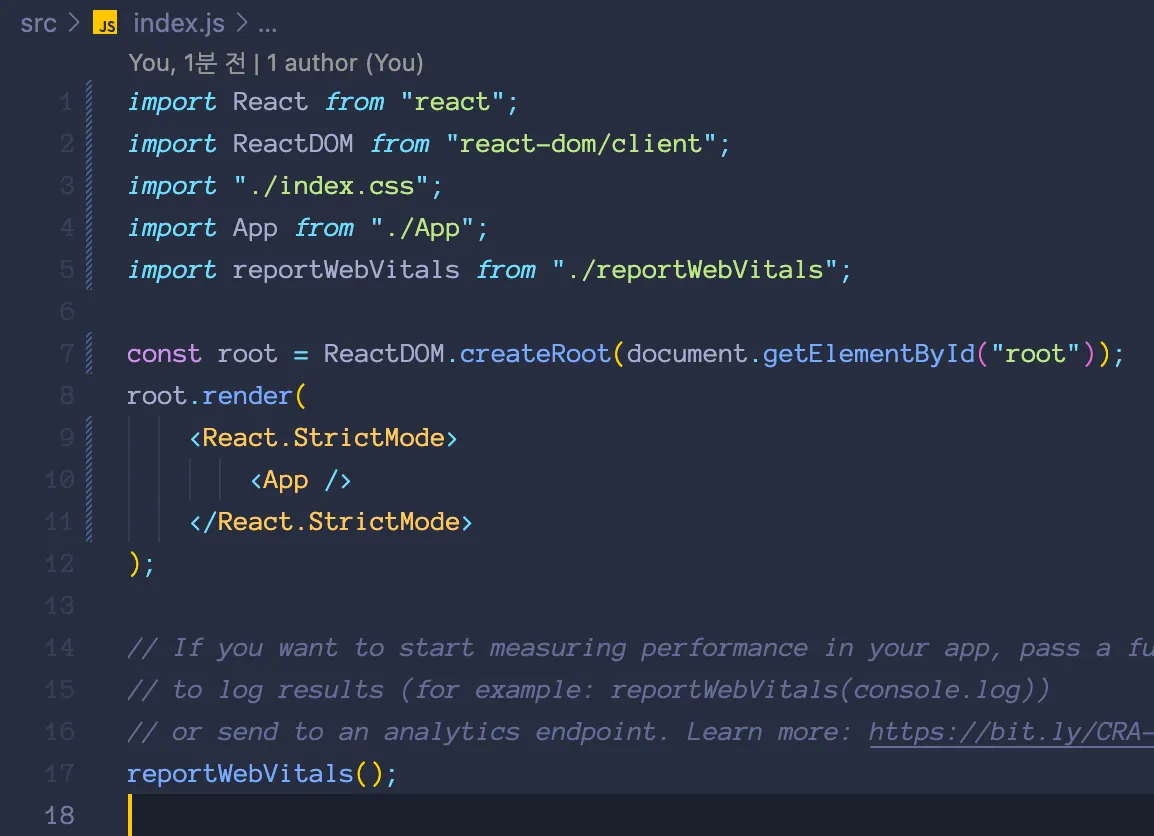 <React.StrictMode> wrapper