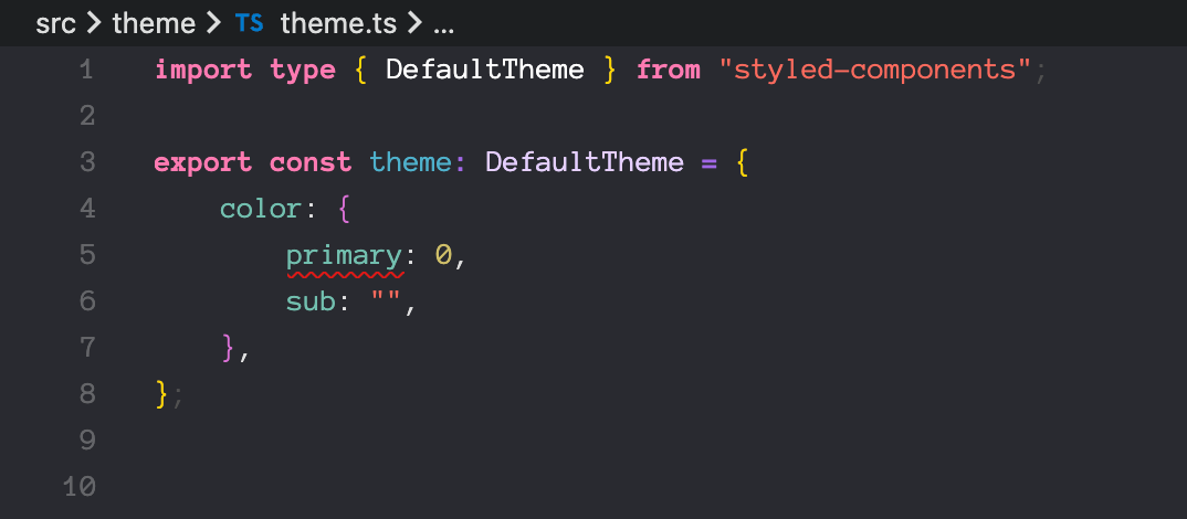 (L) styled.d.ts, (R) theme.ts
